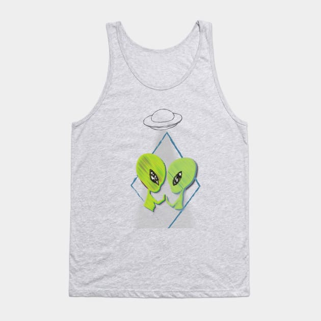 Alien Love Tank Top by PandaCreative